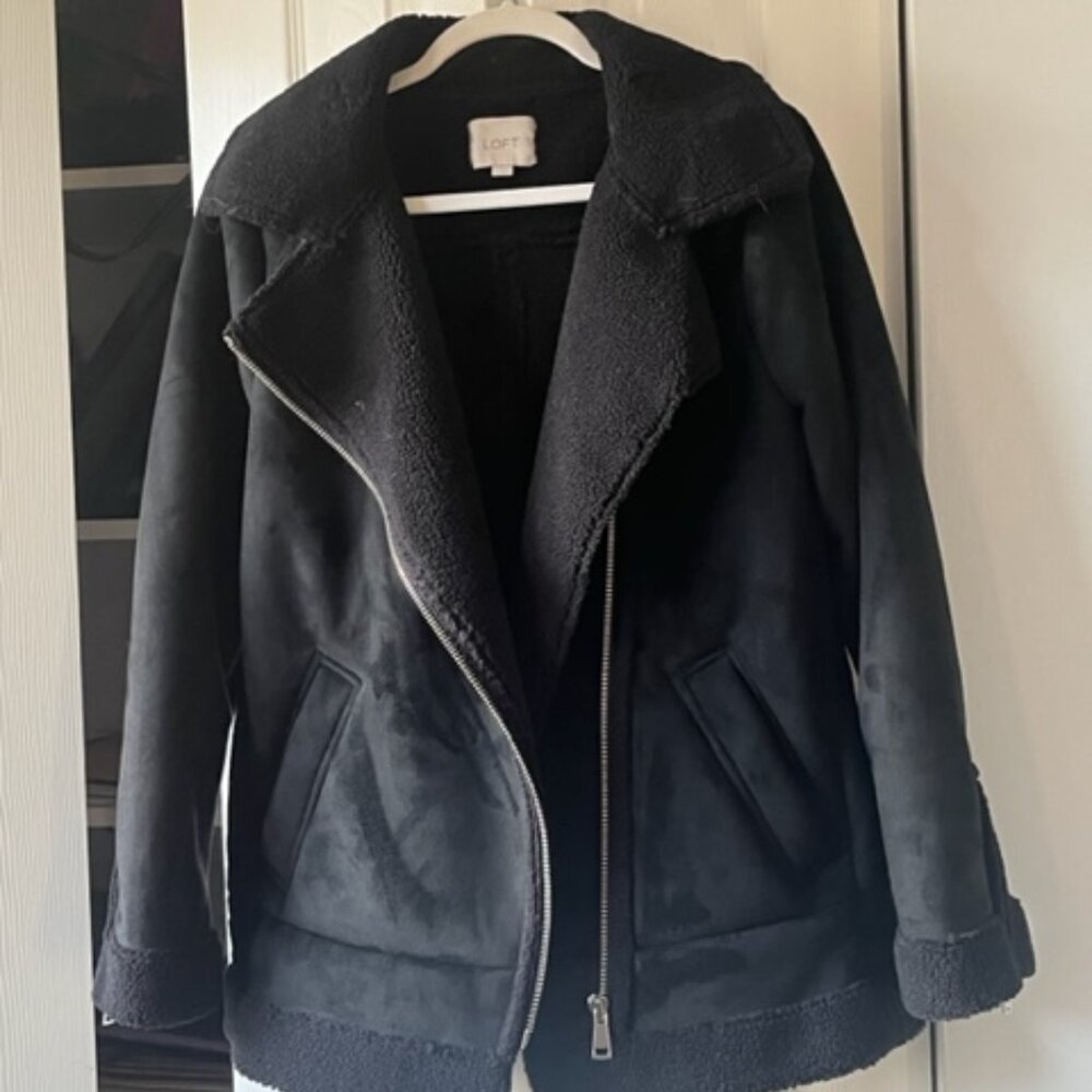 Loft jacket, faux suede